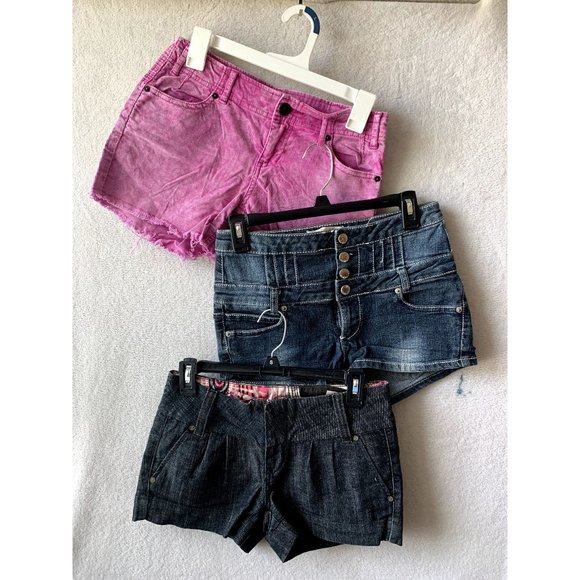 Bundle of 3 Women's Jean and Corduroy Shorts Free People 29" Waist - Picture 1 of 7